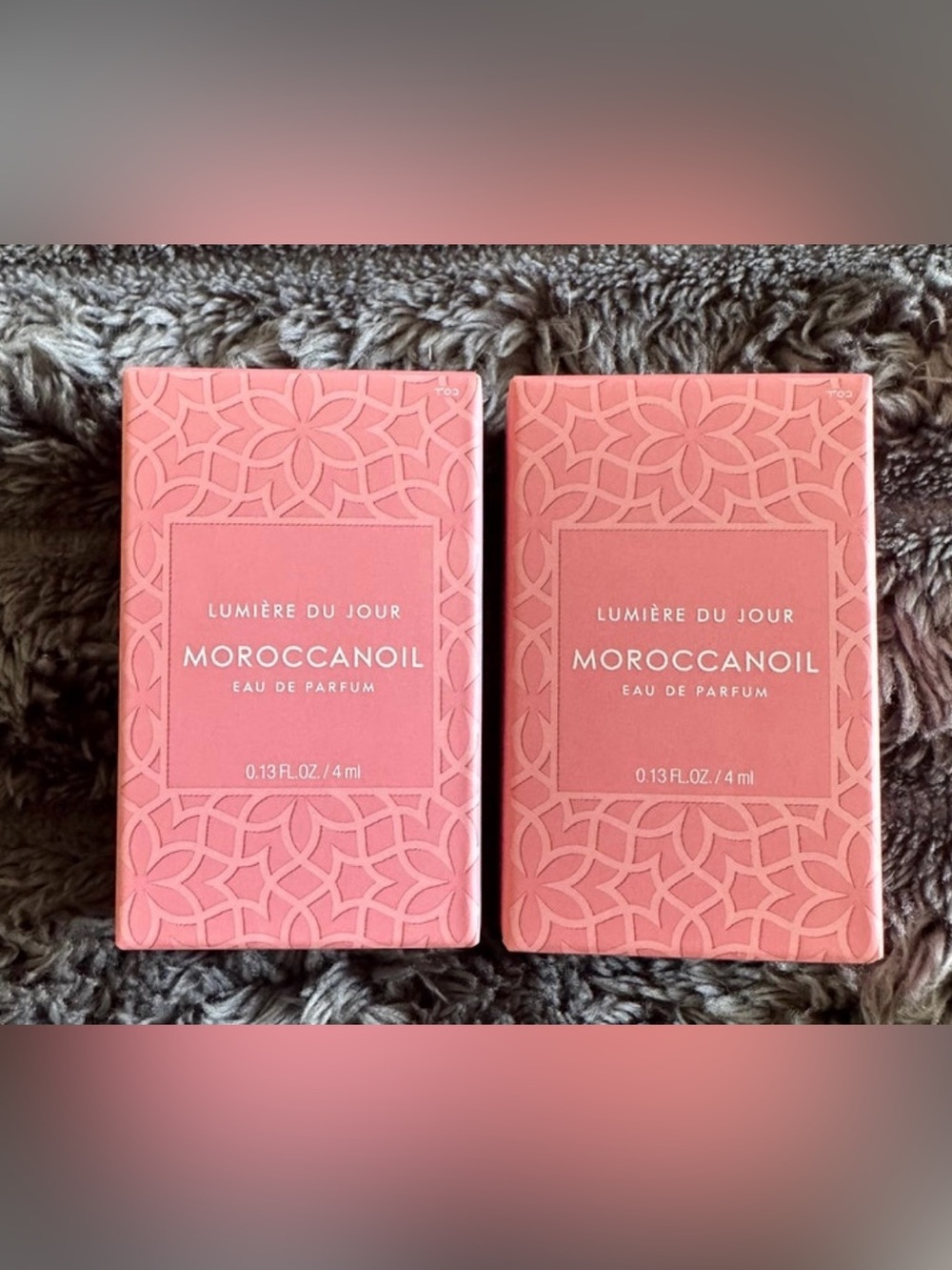 Moroccanoil Coral Pink Lumière du Jour Mini Pair